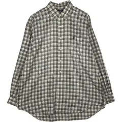 古着 ラルフローレン Ralph Lauren POLO by Ralph Lauren BLAKE 長袖 ボタンダウンチェックシャツ メンズXL相当/eaa632575