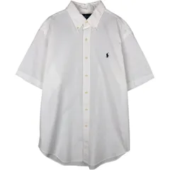 古着 ラルフローレン Ralph Lauren CLASSIC FIT クラシックフィット 半袖 ボタンダウンシャツ メンズL相当/eaa633125
