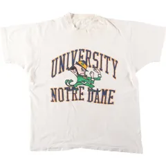 古着 ~90年代 FIGHTIN' IRISH ノートルダム大学 ファイティングアイリッシュ カレッジTシャツ メンズM相当 ヴィンテージ/eaa632213