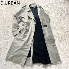 ウールライナー付  D'URBAN ダーバン  トレンチコート 90s 90年代 上質素材 ライトカーキ  メンズ  XL相当 綿 ラムウール混  ビジネス カジュアル 秋 冬 春のサムネイル