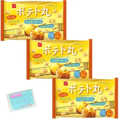 Ｍｏｎｏｌｏｇ Sｔｙｌｅ ポテト丸 じゃがバター味 108g(18g×6袋) ×3袋セット ★スラスラ本舗オリジナルポケットティッシュ付き★ スナック菓子 のサムネイル