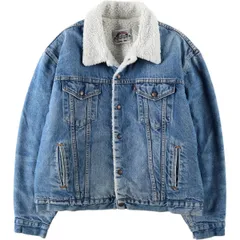 古着 90年代 リーバイス Levi's 中綿入り デニムボアジャケット USA製 メンズXXL相当/eaa632466