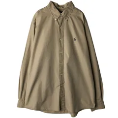古着 ラルフローレン Ralph Lauren POLO by Ralph Lauren CUSTOM FIT 長袖 ボタンダウンシャツ メンズXL相当/eaa632550