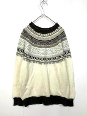 URBAN RESEARCH Sonny Label アーバンリサーチサニーレーベル LA77-22K903 フェアアイル柄 ニット セーター sizeF/オフホワイト ◇■レディース