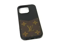 LOUIS VUITTON ルイヴィトン M12551 モノグラム バンパー iPhone16 Pro 対応 アイフォンケース スマホケース ブラウン系 FR9866