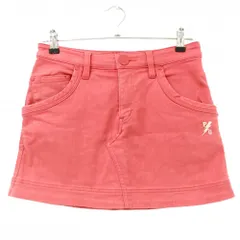 【美品】パーリーゲイツ スカート ピンク 稲妻刺しゅう バックロゴ レディース 0(S) ゴルフウェア PEARLY GATES