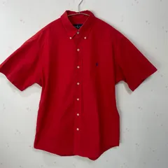 Ralph Lauren 半袖シャツ CUSTOM FIT L 赤 コットン100% ポニー刺繍