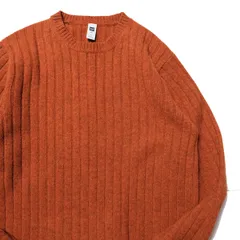 00's ギャップ GAP ソリッドカラー クルーネック ラムウール ニット セーター (S) 橙杢系 無地 90年代 旧タグ オールド 2004年製 アメリカ古着 USED ビンテージ ヴィンテージ
