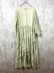 Kastane カスタネ ワッシャー プリーツ バックコンシャス ワンピース sizeF/グリーン ■◇レディース