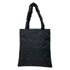 LeSportsac レスポ ブラックラインストーントートバッグ - メルカリ