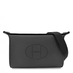 HERMES エルメス ショルダーバッグ ヴィドポッシュ ボディバッグ K刻印 レザー    ブラック 黒 シルバー金具 ユニセックス 美品 2025年【中古品】 エルメス ショルダーバッグ ユニセックス ヴィドポッシュ ボディバッグ