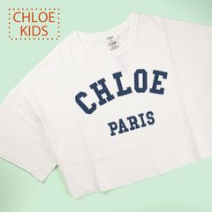 美品】Chloé Kids クロエ ロゴプリント 半袖パーカー 12Y大人OK - メルカリ