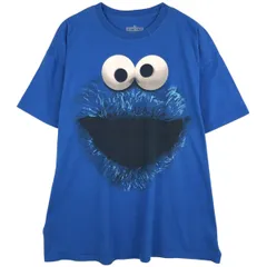 古着 SESAME STREET セサミストリート クッキーモンスター キャラクタープリントTシャツ メンズXL相当/eaa631481