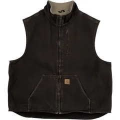 り*ぃ様 Carhartt　カーハート　ダックベスト　ボアベスト　古着　ブラック 2026年最新】カーハート ボアベストの人気アイテム - メルカリ