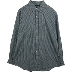 古着 ラルフローレン Ralph Lauren BLAKE 長袖 ボタンダウンチェックシャツ メンズXL相当/eaa631272