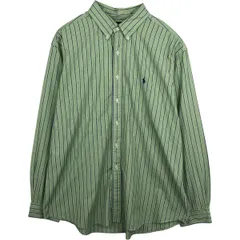 古着 ラルフローレン Ralph Lauren CUSTOM FIT 長袖 ボタンダウンストライプシャツ メンズXXL相当/eaa631279