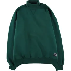 古着 90年代 ラッセル Russell ATHLETIC タートルネック 無地 ブランクスウェットシャツ トレーナー USA製 メンズXL相当/eaa627936