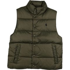 POLO RALPH LAUREN ダウンベスト ブラック×カーキ S - メルカリ