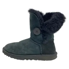 UGG(アグ) ショートブーツ 23 レディース ベイリーボタン 5803 黒 ムートン