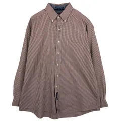 古着 90年代~ トミーヒルフィガー TOMMY HILFIGER ギンガムチェック 長袖 ボタンダウンチェックシャツ メンズL相当/eaa632066
