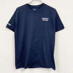 Champion　チャンピオン　半袖プリントTシャツ　両面プリント　現行　刺繍ロゴ　紺　ネイビー　Lサイズ　古着