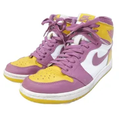 ナイキ NIKE AIR JORDAN 1 RETRO HIGH OG エアジョーダン1 レトロ ハイ ブラザーフッド 555088-706 スニーカー US9 27cm ユニバーシティゴールド ライトボルドー 0414