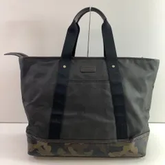 04w6664▽※【中古】COACH コーチ メンズ HZE ウィークエンド PVCキャンバス トートバッグ F70832 SVBMM ブラック×ファティーグカモフラージュ【八王子店】