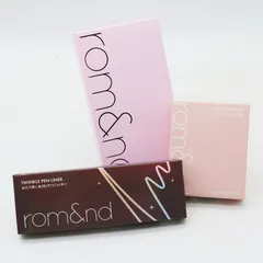 未使用 rom&nd ロムアンド ベターザンパレット 00/シースルーヴェールライター 02/トゥインクルペンライナー 04 CR8-04-21-01