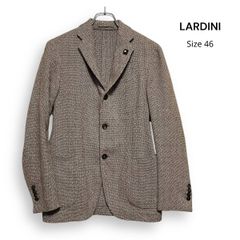 週末割引 LARDINI 千鳥格子 テーラードジャケット 48 - メルカリ