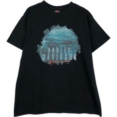 古着 ハーレーダビッドソン Harley-Davidson 鷲柄 イーグル柄 モーターサイクル バイクTシャツ メンズXL相当/eaa626053