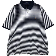 古着 ラルフローレン Ralph Lauren POLO RALPH LAUREN 半袖 ボーダー ポロシャツ メンズXL相当/eaa626566