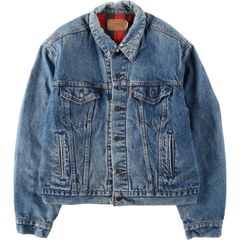 80s USA製 リーバイス 70411 ネルライナー デニムジャケット 40R