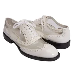 コムデギャルソンCOMME des GARCONS PVC切替ウィングチップシューズ オフ24.5のサムネイル