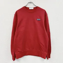 FILA　フィラ　スウェット/トレーナー　ワンポイント　ワッペン　赤　レッド　Mサイズ　古着