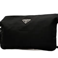 PRADA プラダ テスート ナイロン ウエストポーチ ボディバッグ ウエストバッグ ブラック 黒 シルバー金具 三角ロゴ プレート 軽量 白タグあり 斜め掛け 鞄 メンズ レディース ユニセックス カジュアル