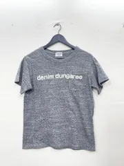 DENIM DUNGAREE デニム ＆ ダンガリー ロゴ プリントTシャツ size L-LARGE（02）/グレー  ■◆レディース