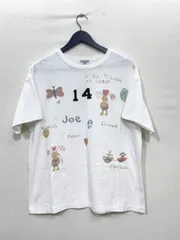 DENIM DUNGAREE デニム ＆ ダンガリー 22SS ビンテージ トンプキン テンジク ラクガキ Tシャツ sizeL-LARGE（02）/白  ■◆レディース