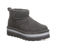 ベアパウ レディース シューズ ブーツ・レインブーツ Bearpaw Retro Shorty Bootie Grey グレーのサムネイル