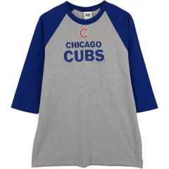 古着 00年代 リー Lee SPORT MLB CHICAGO CUBS シカゴカブス ツートン 七分袖 ラグランTシャツ メンズM相当/eaa629686