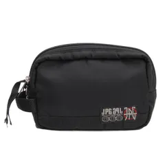 ジページェ バイ ジャンポールゴルチエJPG by GAULTIER ロゴパッチナイロンポーチ 黒のサムネイル