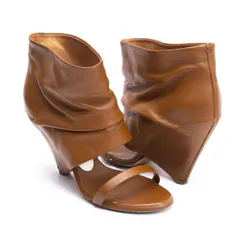 メゾンマルタンマルジェラMaison Martin Margiela 22 オープントゥレザーヒールサンダル ブラウン39(24.5位)のサムネイル