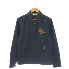 ベンデイビス BEN DAVIS ジャケット ブルゾン 刺繍 ジップアップ M ネイビー /DO ■GY03