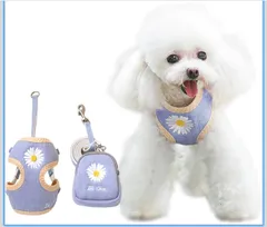 【Mサイズ】ハーネス 犬 リード 小型犬 胴輪 かわいい中型犬おしゃれ つけやすい 抜けない 猫 ねこ 訓練 サイズ 調節可能