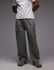 グラミチ メンズ ボトムス カジュアルパンツ カーゴパンツ パンツ Gramicci swell loose fit cargo pants and white plaid Multi マルチカラー