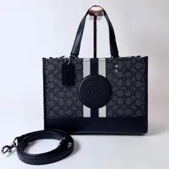 ✨ABランク COACH コーチ デンプシー 2way ショルダーバッグ ハンドバッグ キャンバス レザー C8448 ブラック 「163EL」
