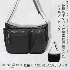 HUNDRED ショルダーバッグ 10ポケット レディース サコッシュ 斜めがけ カジュアル シンプル 肩掛け ワンショルダー 鞄 ショルダーバック カバン ブランド ギフト 斜め掛け かばん ラッピング プレゼント MM-4020