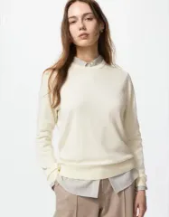 ニットセーター_アイボリー