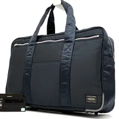 美品 HEADPORTER ヘッドポーター TANKER タンカー ボストン ブリーフケース ビジネスバッグ トラベルバッグ ナイロン ネイビー 紺 軽量 大容量 A4収納可能 出張 旅行 通勤 通学 メンズ 男性 会社員 ビジネスマン