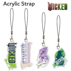 WICKED ストラップ スマホ モバイル アクリル Lサイズ ウィキッド キャラクター グッズ 携帯 アクセサリー チャーム キーホルダー WKD-11 【普通郵便にて7営業日以内発送】のサムネイル