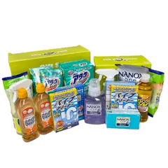 クリーンランドリー＆キッチン ギフトセット 洗濯洗剤NANOX one 食器用洗剤オレンジマイルドコンパクト パイプクリーナー他のサムネイル
